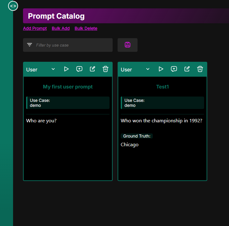 Add User Prompt Add User Prompt